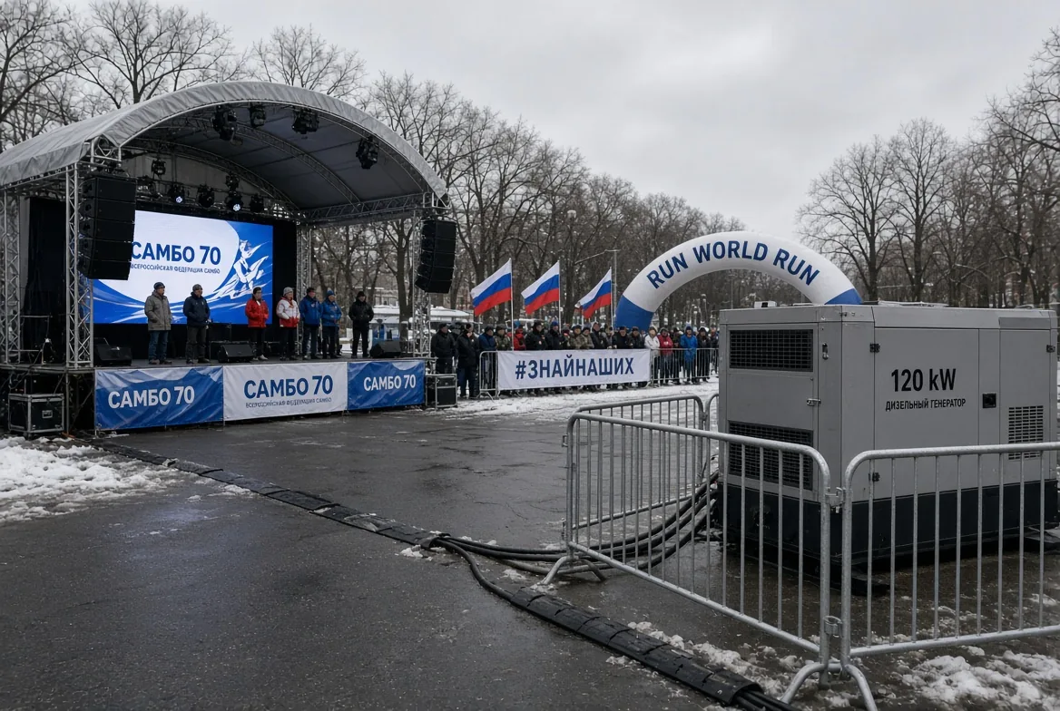 Зимний забег на Поклонной горе